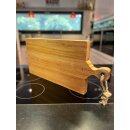 Schneidebrett Servierbrett aus Mango-Holz mit Griff Gr. XL 58cm x 26,5 x 3,5 L&auml;nge mit Griff 406213
