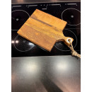 Schneidebrett Servierbrett aus Mango-Holz mit Griff Gr. M 38cm x 26 x 3,5 Länge mit Griff 406211