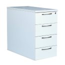 Holz-Standcontainer ECO Bürocontainer 4 Schubladen 724 x 405 x 800 mm Lichtgrau 391200