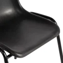 Formschalenstuhl, Sitzschale schwarz
