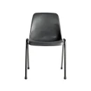Komfort Besucherstuhl Stapelst&uuml;hle Konferenzst&uuml;hle Formschalenstuhl stapelbar anthrazit/schwarz 230100