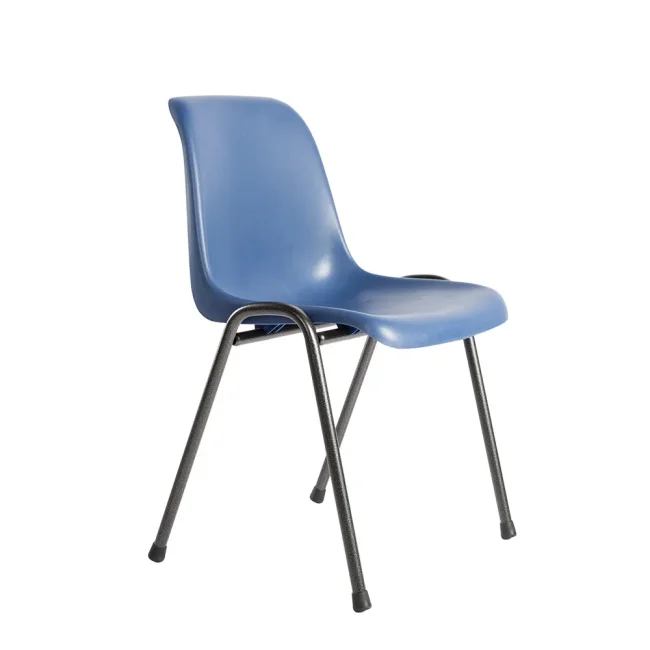 Komfort Formschalenstuhl - schwarz/blau