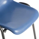 Komfort Formschalenstuhl - schwarz/blau