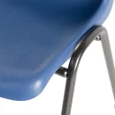 Komfort Formschalenstuhl - schwarz/blau