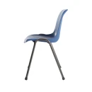 Komfort Formschalenstuhl - schwarz/blau