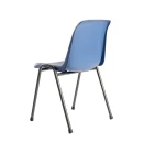 Komfort Formschalenstuhl - schwarz/blau