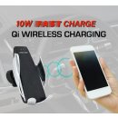 Qi Wireless Charger Handy kabellos Laden + Smartphone Halterung f&uuml;r das Auto. 
Sie k&ouml;nnen die Ladestation so an Ihren L&uuml;ftungsschlitzen anbringen, dass Sie Ihr Smartphone immer im Blick haben, ganz egal, ob Sie damit navigieren oder Musik steuern. 
Die Anbringung an den L&uuml;ftungsschlitzen hat den Vorteil gegen&uuml;ber Windschutzscheiben oder Armaturenbretthalterungen, dass Ihr Telefon einfach zu erreichen ist und f&uuml;r weniger Ablenkung bei Autofahren sorgt.