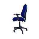 B&uuml;rodrehstuhl Bandscheibensitz ergonomisch geformt Schreibtischstuhl Drehstuhl B&uuml;rostuhl blau 210321