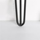 Hairpin Legs Haarnadelbeine Tischgestell Tisch Kufe 4er Set Schwarz (40cm) 372001