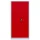 Metallschrank abschließbar 195x92,5x50 rot