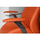 B&uuml;rodrehstuhl Designer Drehstuhl Chefsessel &quot;GT&quot; Orange Racer Car Seat 212604