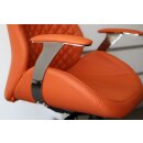 B&uuml;rodrehstuhl Designer Drehstuhl Chefsessel &quot;Pantera&quot; Racer Car Seat orange 212600