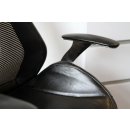 B&uuml;rodrehstuhl Schalensitz Schreibtischstuhl Drehstuhl Chefsessel Racer &quot;GT2&quot; schwarz/black Classic Car Seat 212655