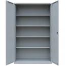 XL Metallschrank abschließbar 195x120 grau