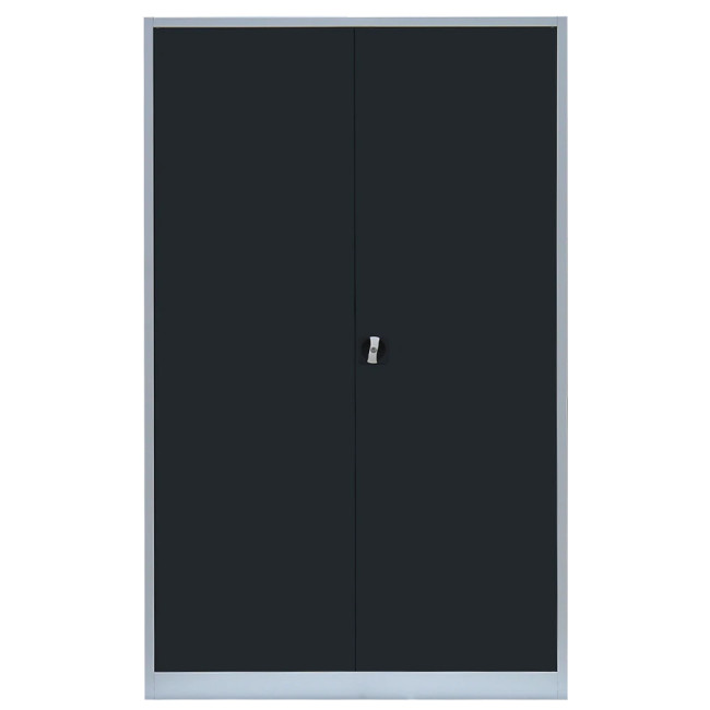 Metallschrank Büroschrank Aktenschrank 195x92x42 cm weiß Stahlschrank 