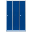 Komfort 3er Spind Garderobenschrank Stahlschrank...