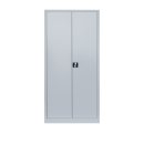 L&uuml;llmann&reg; XL Mehrzweckschrank mit Fl&uuml;gelt&uuml;ren - Garderobe - Fachb&ouml;den - grau