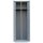 Lüllmann® XL Metallspind für 1 Person mit 2 Abteilen - grau/blau