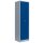 Lüllmann® XL Metallspind für 1 Person mit 2 Abteilen - grau/blau