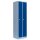 Lüllmann® Metallspind mit 2 Abteilen - grau/blau