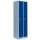 Lüllmann® Metallspind mit 2 Abteilen - grau/blau