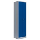 L&uuml;llmann&reg; Metallspind f&uuml;r 1 Person mit 2 Abteilen - grau/blau