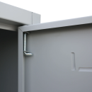 L&uuml;llmann&reg; Metallspind f&uuml;r 2 Personen mit 4 Abteilen - grau