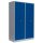 Lüllmann® Metallspind für 2 Personen mit 4 Abteilen - grau/blau