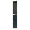Spind/Garderobenschrank doppelstöckig 1800 x 315 x 500 mm...