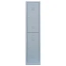 Lüllmann® XL Metallspind mit 2 Fächern - grau