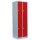 Lüllmann® Metallspind mit 4 Fächern - grau/rot