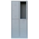 Steelboxx Komfort Spind Garderobenschrank 4 Fächer...