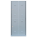 Lüllmann® XL Metallspind mit 4 Fächern - grau