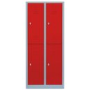 Steelboxx Komfort Spind Garderobenschrank 4 Fächer...