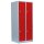 Lüllmann® XL Metallspind mit 4 Fächern - grau/rot