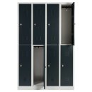 Steelboxx Spind Schrank Schließfachschrank 8 Fächer-Spint...