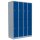 Lüllmann® Metallspind mit 8 Fächern - grau/blau