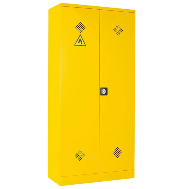 Lüllmann® XL Gefahrstoffschrank - 4 Wannenböden - gelb