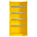 L&uuml;llmann&reg; XL Gefahrstoffschrank - 4 Wannenb&ouml;den - gelb