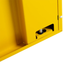 L&uuml;llmann&reg; XL Gefahrstoffschrank - 4 Wannenb&ouml;den - gelb