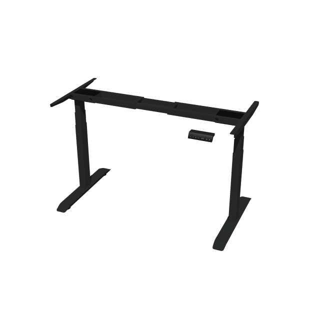 Gestell für elektrisch höhenverstellbarer Schreibtisch, tiefschwarz 1800 - 2000 mm