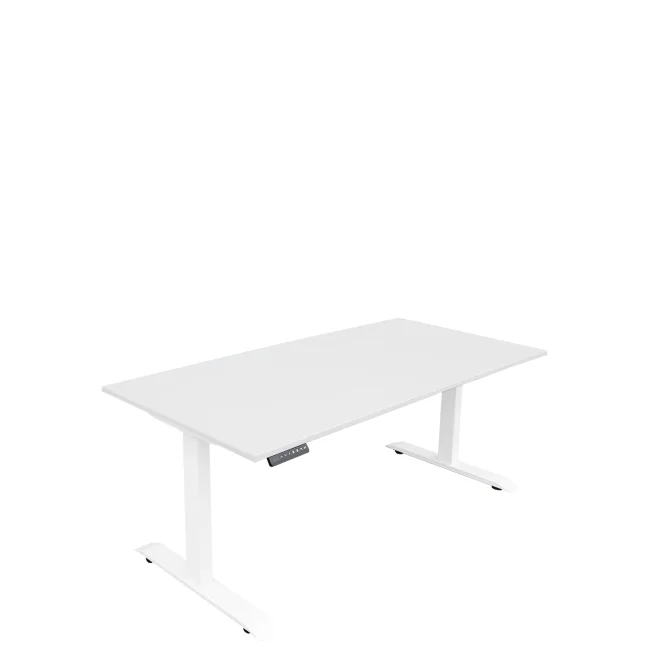 Elektrisch höhenverstellbarer Schreibtisch, 600-1250, 2000 x 800 mm, weiß