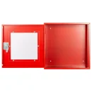L&uuml;llmann&reg; AED - Defibrillator Schrank, 400 x 400 x 200 mm in feuerrot