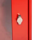 L&uuml;llmann&reg; AED - Defibrillator Schrank, 400 x 400 x 200 mm in feuerrot