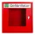 Lüllmann® AED - Defibrillator Schrank, 400 x 400 x 200 mm in feuerrot
