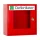 Lüllmann® AED - Defibrillator Schrank, 400 x 400 x 200 mm in feuerrot
