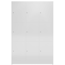 XL F&auml;cherschrank aus Metall mit 9 F&auml;chern - grau