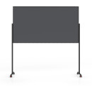 Design-Whiteboard VarioPin, Black Edition, 1000 x 1800 mm