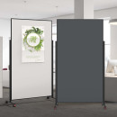 Design-Whiteboard VarioPin, Black Edition, 1000 x 1800 mm