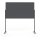 Design-Whiteboard VarioPin, Black Edition, 1000 x 1800 mm